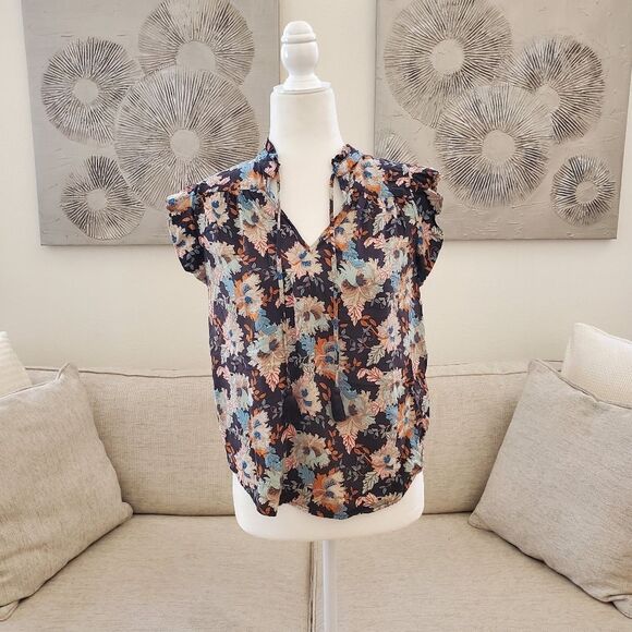 Lovestich Mimi Flutter Sleeve Top sz Xs - Picture 1 of 13